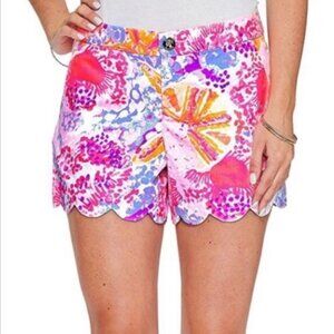 Women's 4 Lilly Pulitzer Paradise Pink Bohemian Beach Buttercup Shorts
